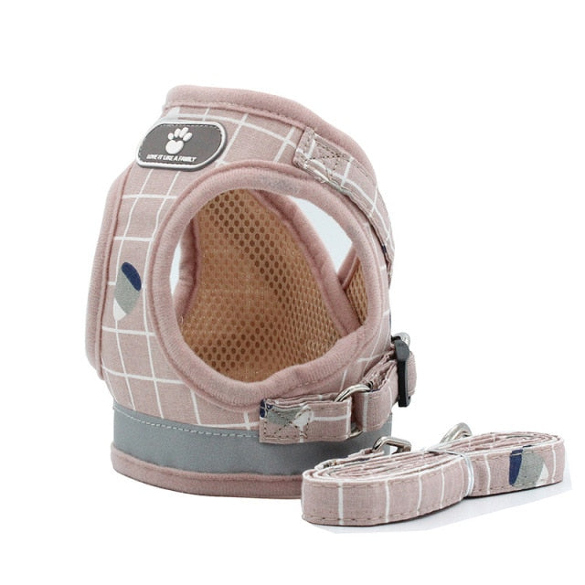 Fashion Plaid Cat Harnesses