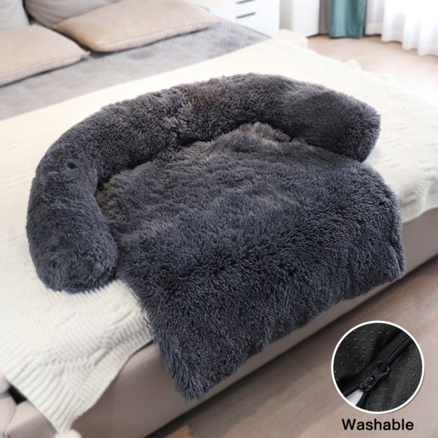 Large Pet Cat Dog Bed Long Plush Warm Bed