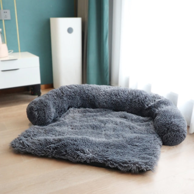 Large Pet Cat Dog Bed Long Plush Warm Bed